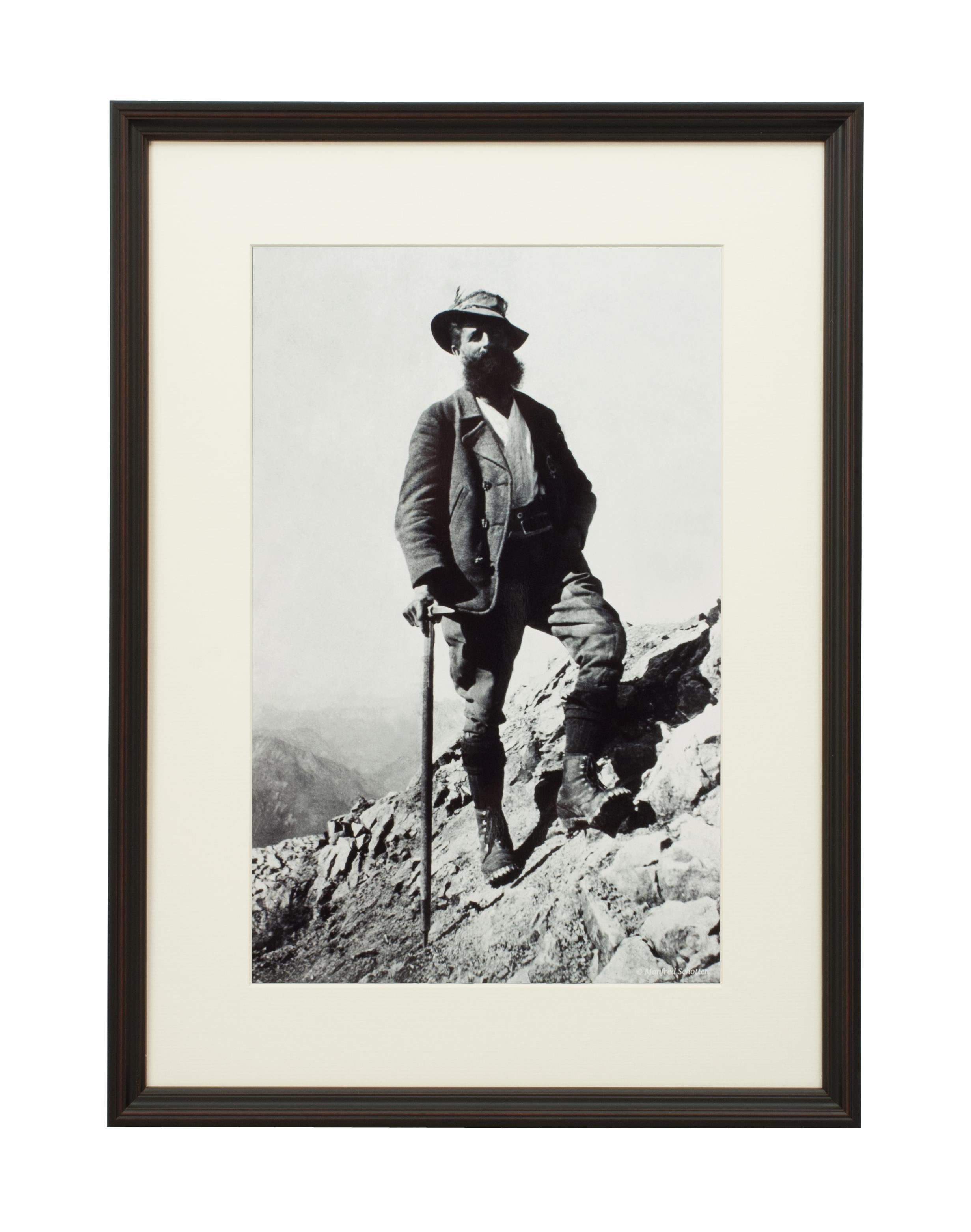 Alpine Ski Photograph, 'Bavarian Guide' Taken from Original 1930s Photograph For Sale 2