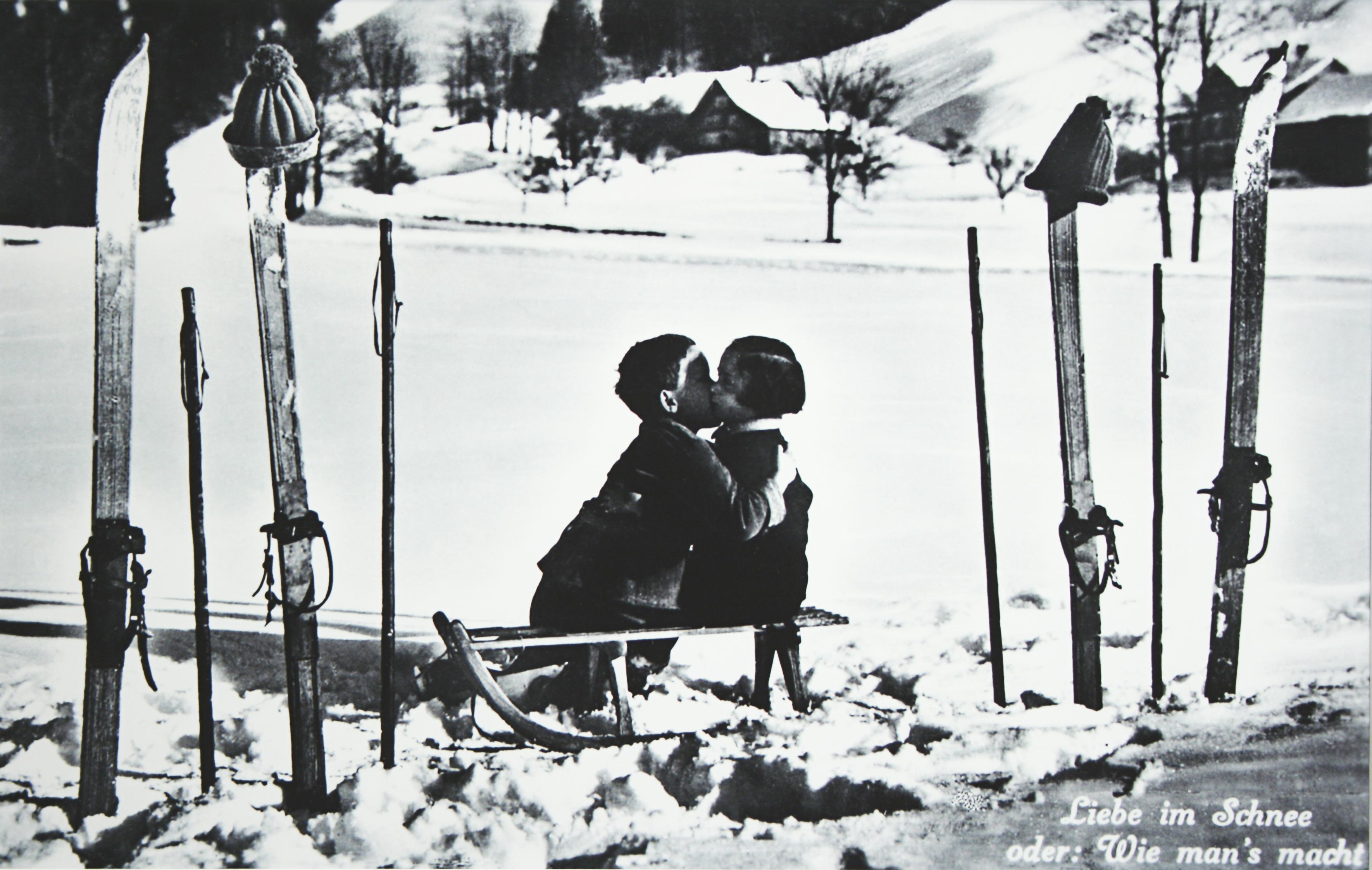 Vintage, Fotografía de esquí alpino.
LIEBE IM SCHNEE