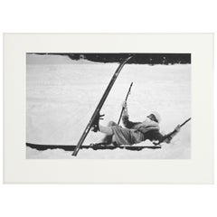 Vintage Alpine Ski Photograph, 'OPPS! Taken from Original 1930s Photograph