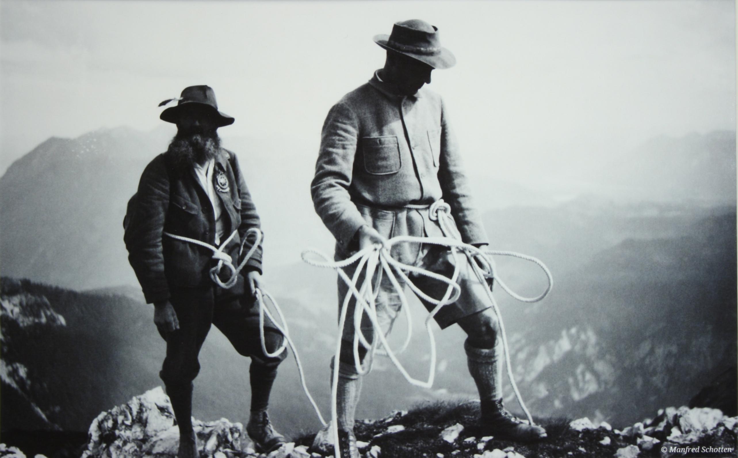Sporting Art Alpine Ski Photograph, 'SAFETY FIRST' Taken from Original 1930s Photograph For Sale