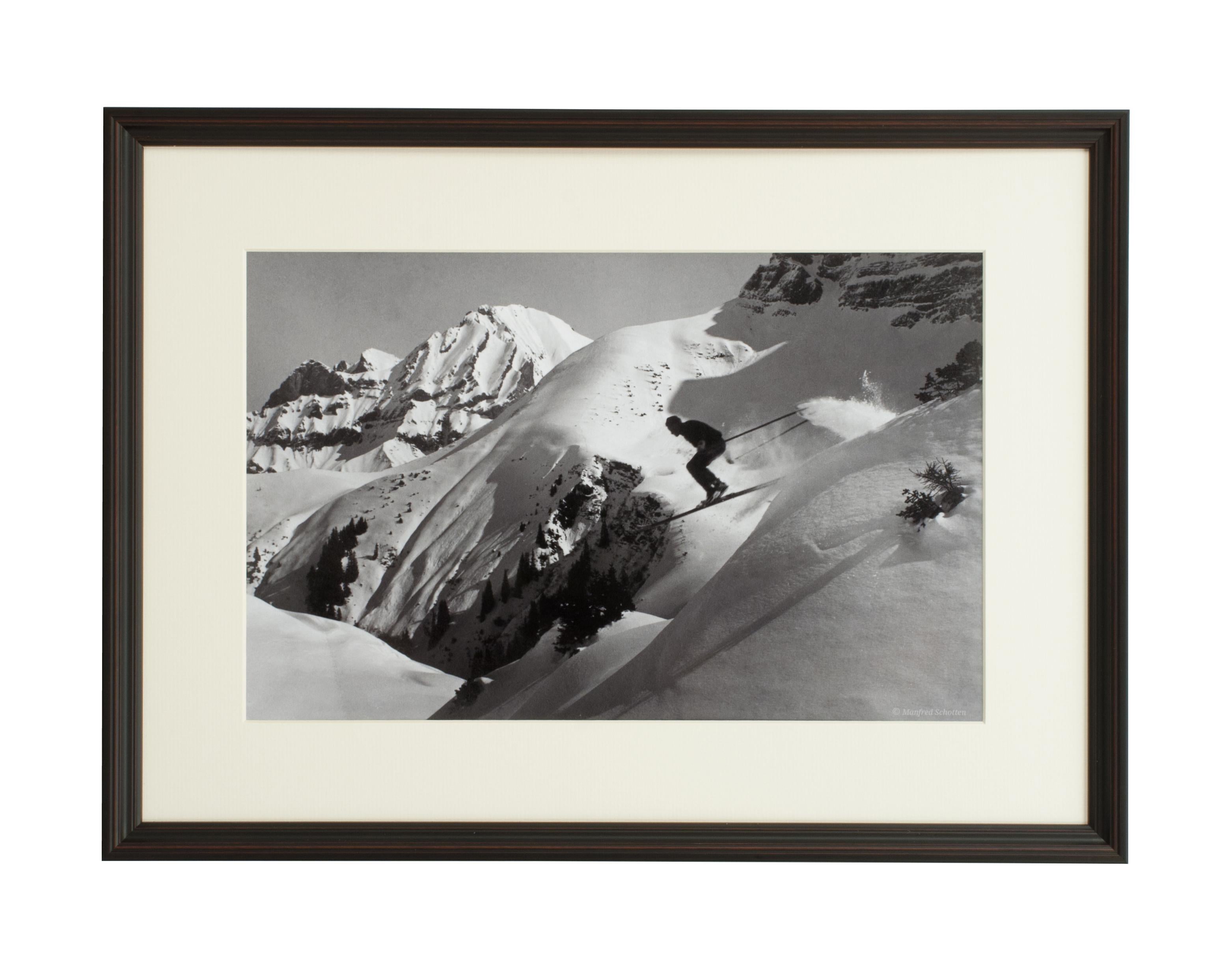 Alpinskifotografie, „THE JUMP“, aufgenommen nach einem Original aus den 1930er Jahren im Angebot 3