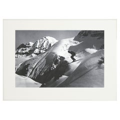 Alpine Ski Photograph, 'THE JUMP' Taken from 1930s Original