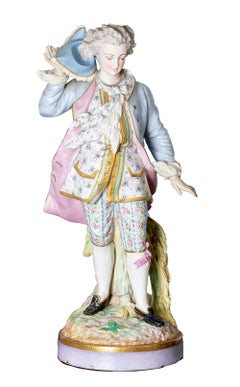 Alpinien Margaine Blau Limoges Porzellan, 19. Jahrhundert