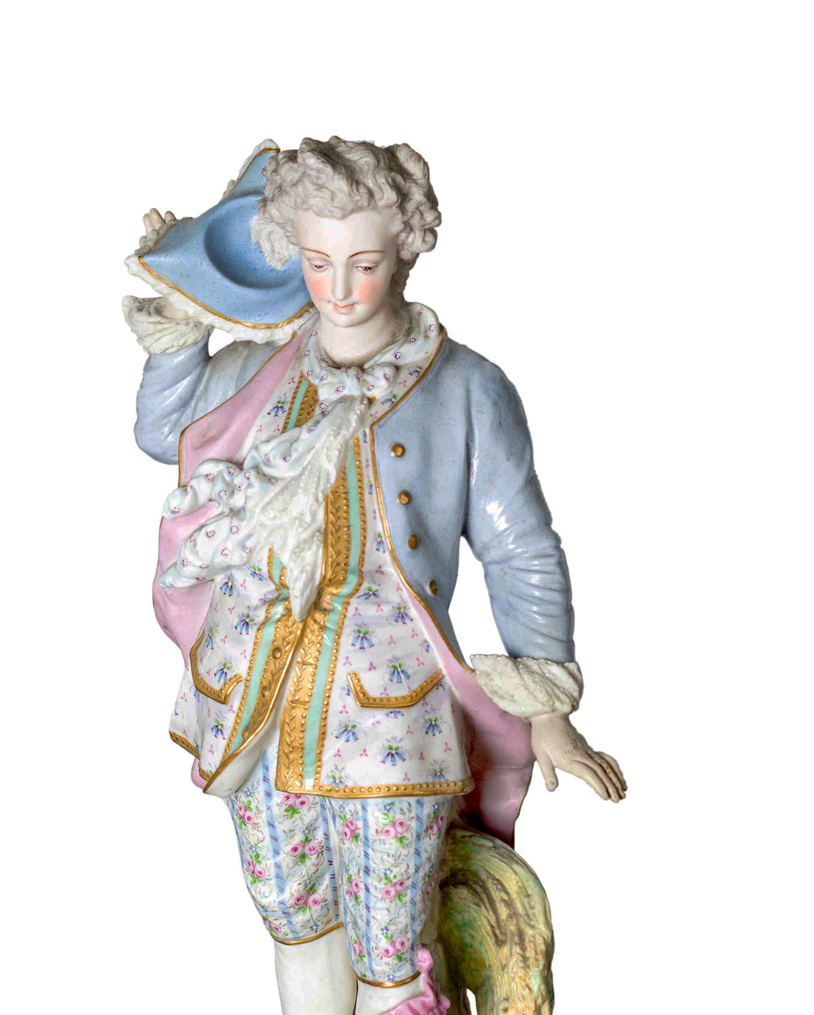 Porcelana de Limoges Azul Alpinien Margaine, (Siglo XIX) en Bueno estado para la venta en Lisbon, PT