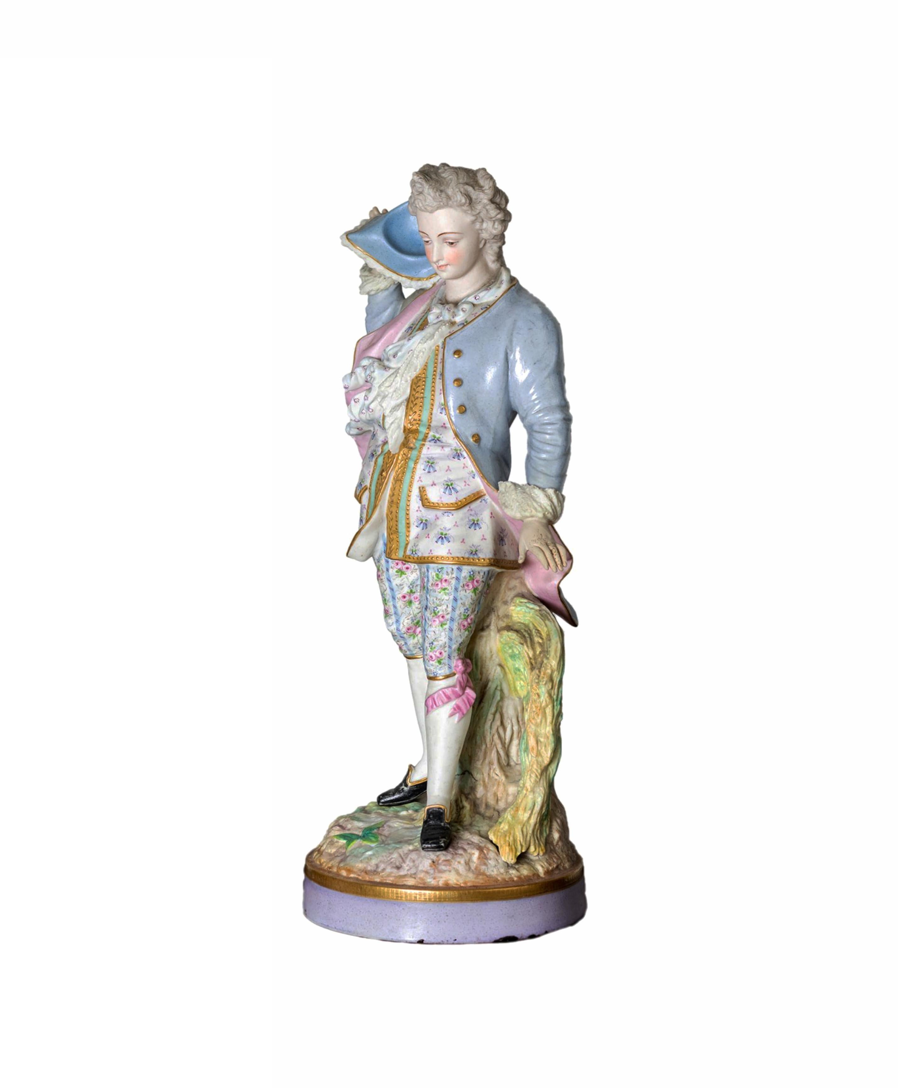 Porcelana de Limoges Azul Alpinien Margaine, (Siglo XIX) en venta 1