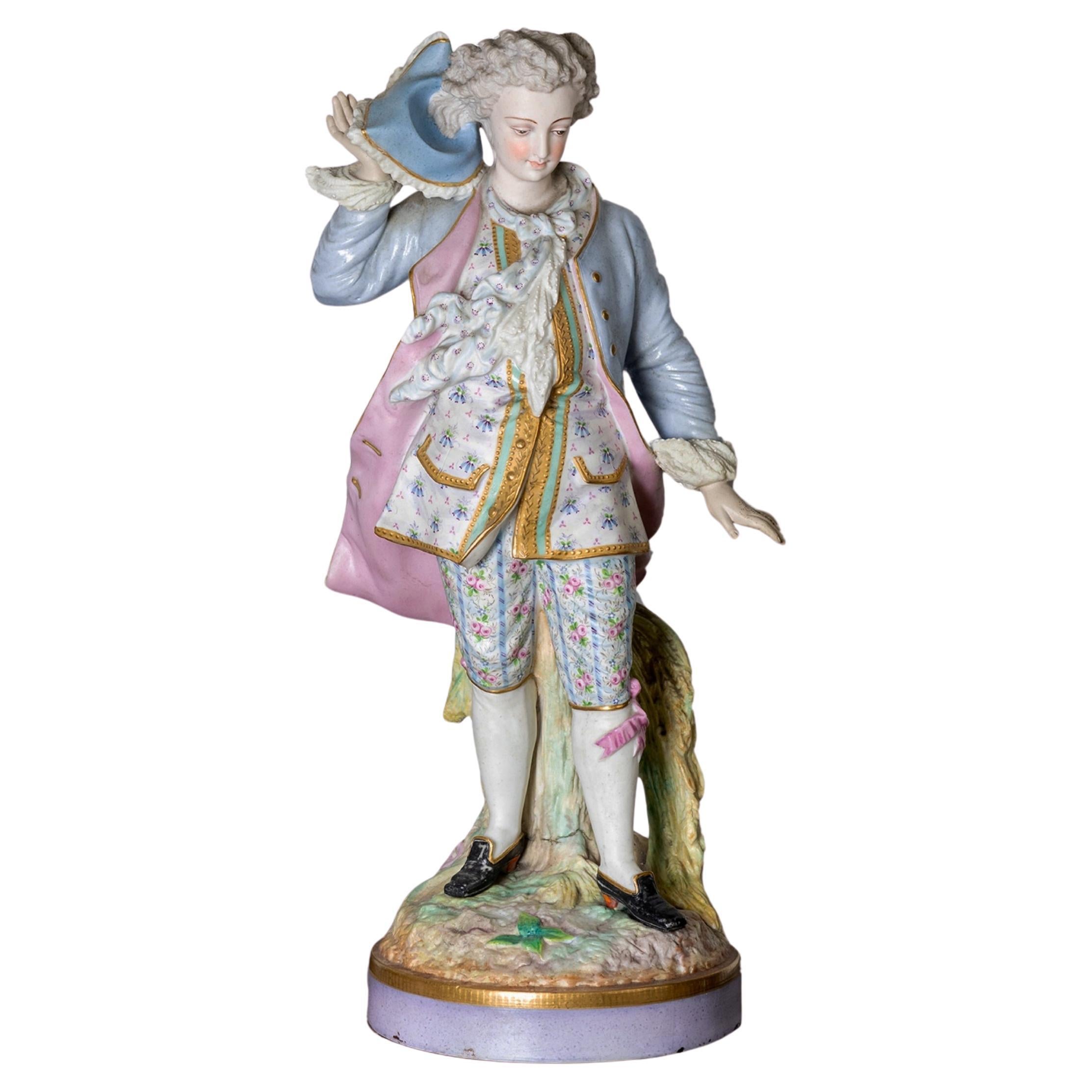 Porcelana de Limoges Azul Alpinien Margaine, (Siglo XIX) en venta