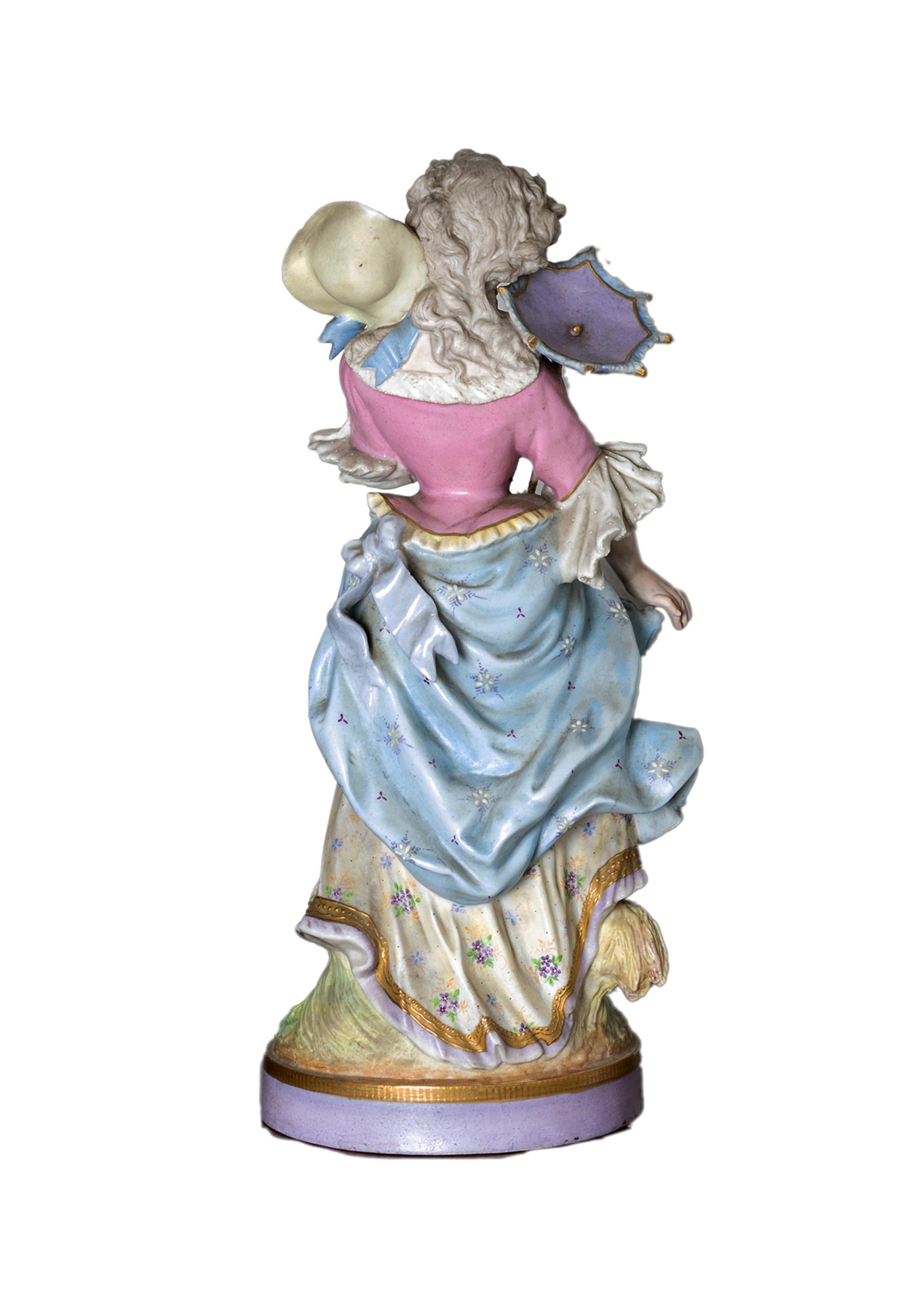Figurilla de porcelana de Limoges Alpinien Margaine, (Siglo XIX) Porcelana en venta