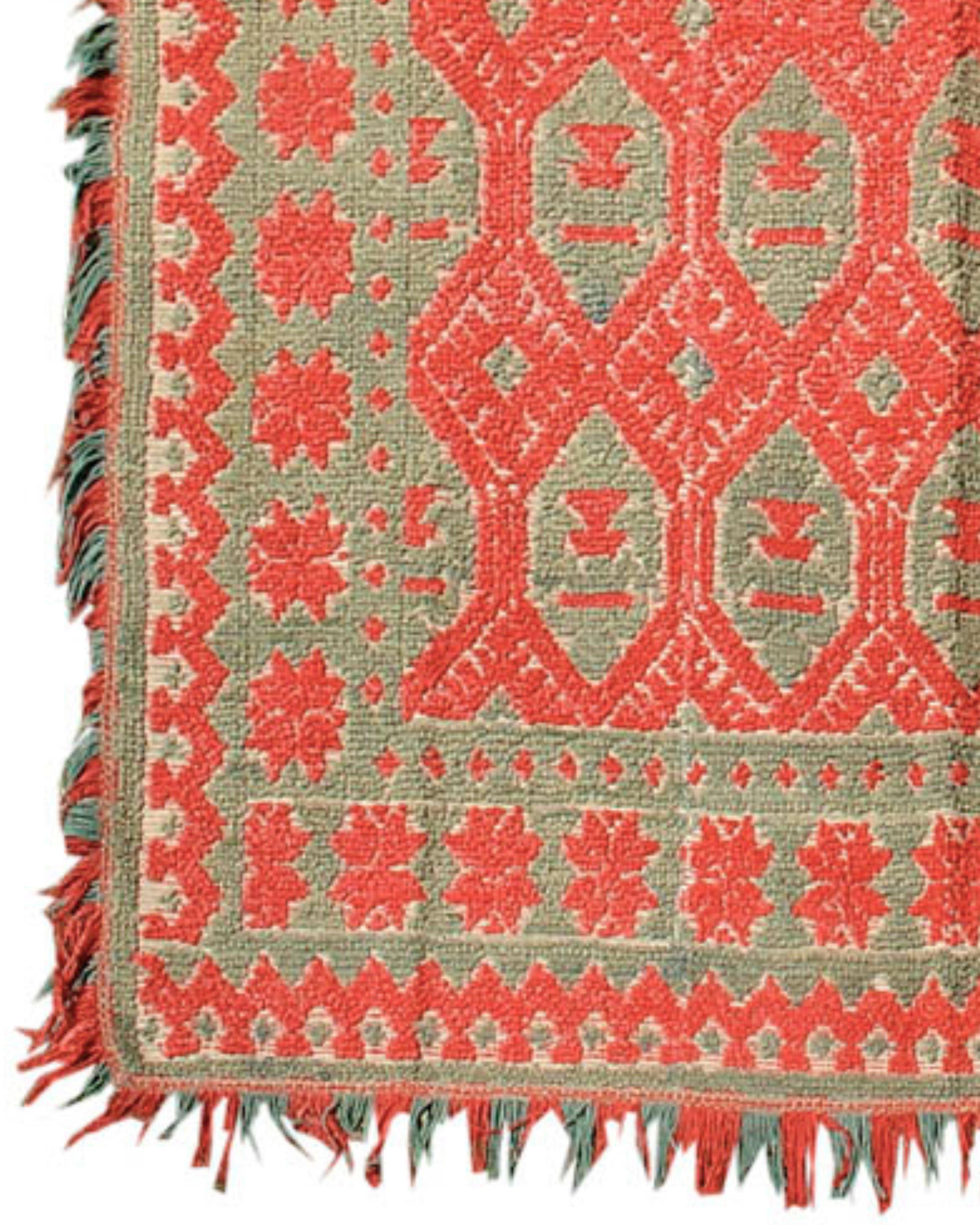 Antiker spanischer Alpujara-Teppich, 19. Jahrhundert (Handgeknüpft) im Angebot