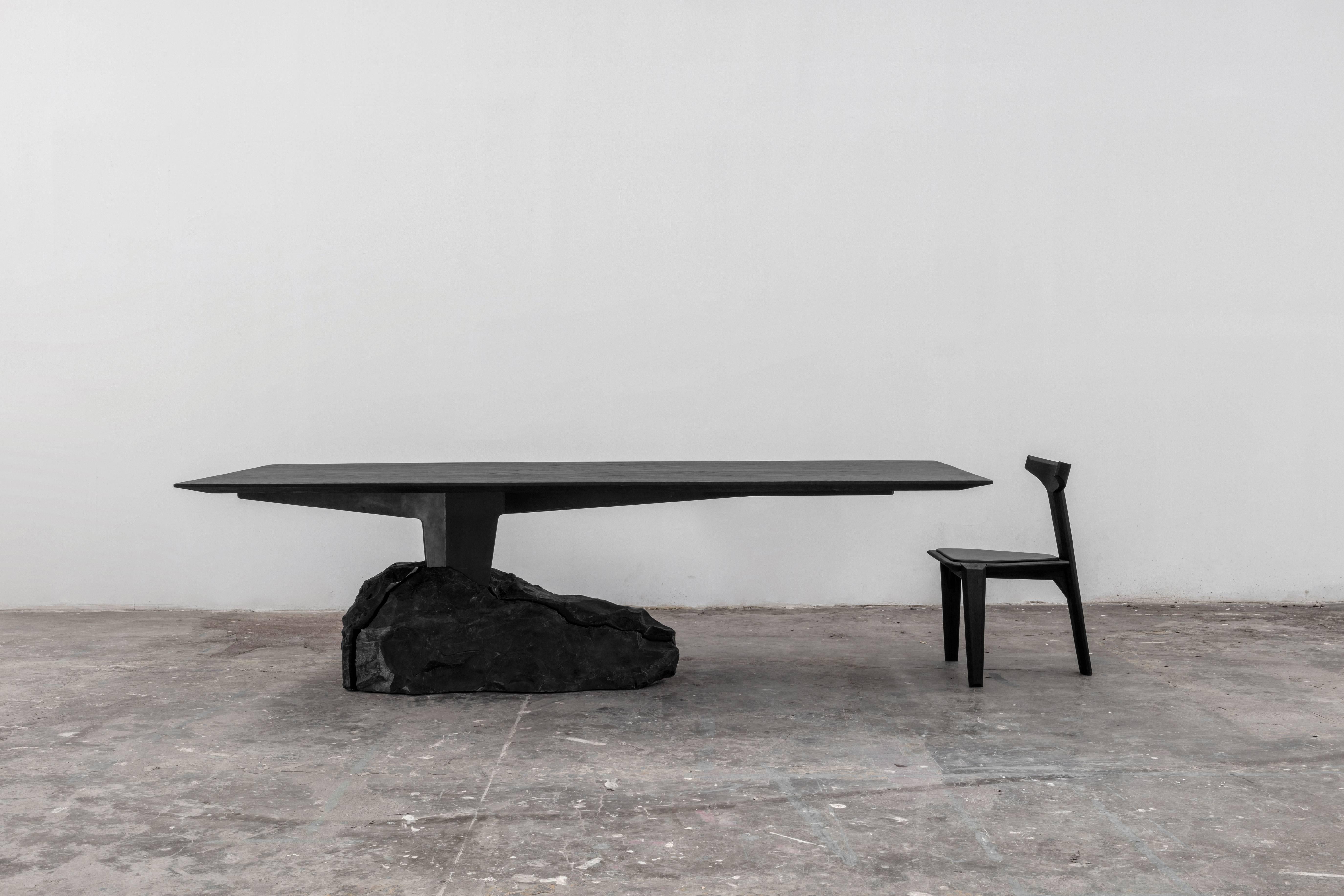 Humo Dining Table, Marble Base In New Condition For Sale In Mexico City, CDMX