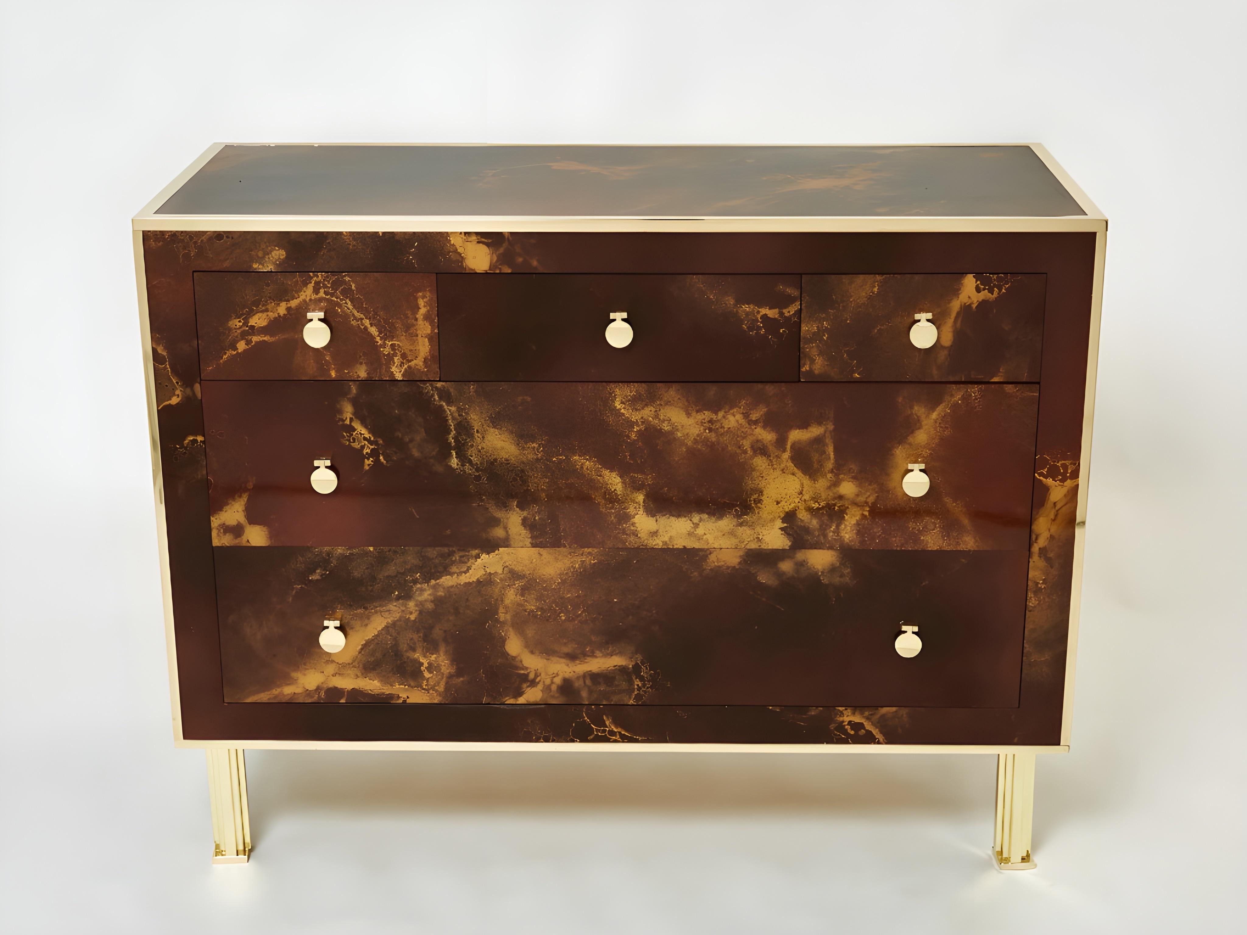 A Beautiful Lacquer Maison Jansen Commode