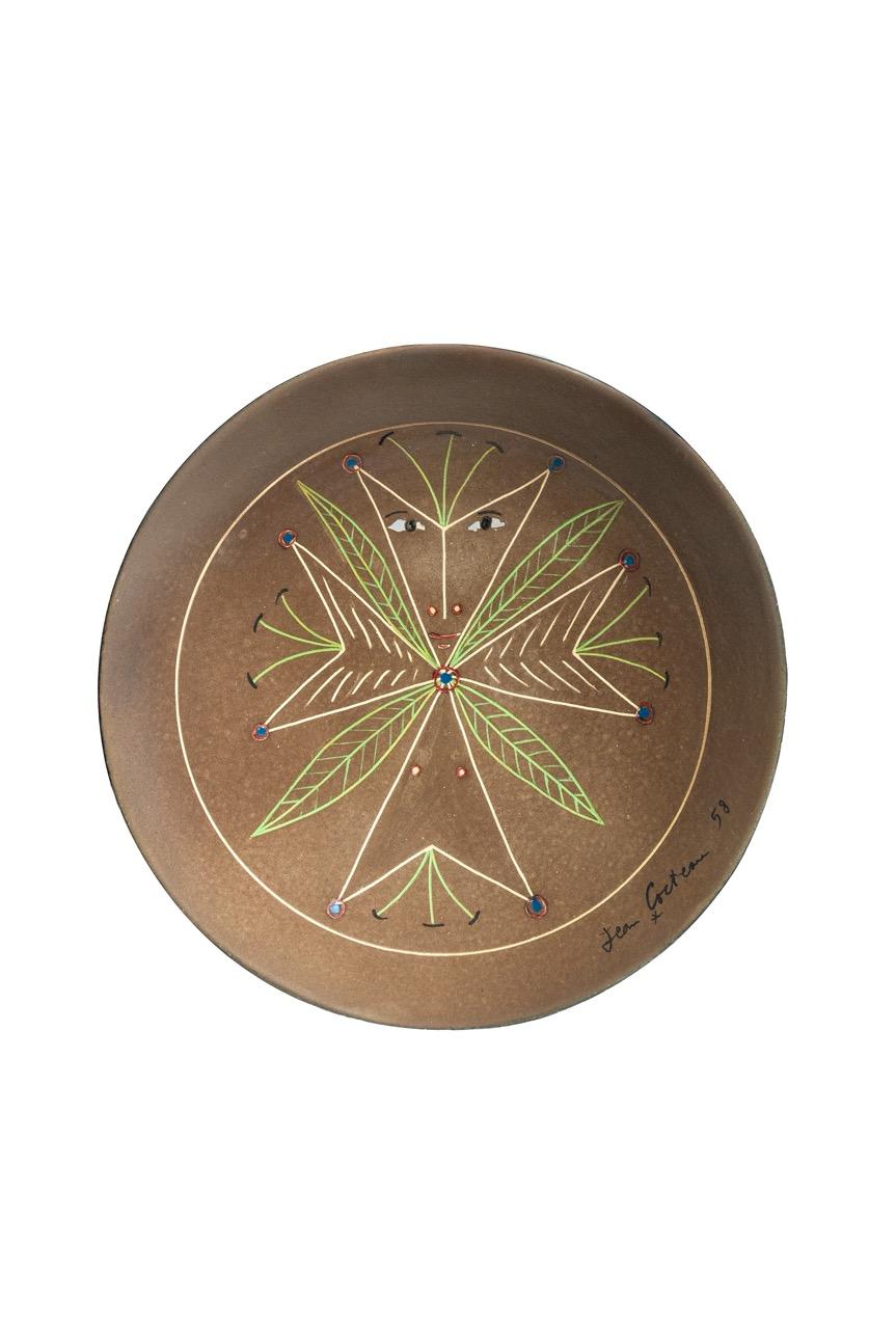 Vernissé Collection Alriz : A Jean Cocteau  Assiette Chevalier de Malte en vente
