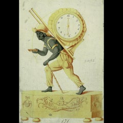 An empire mantel clock "AU PORTEFAIX" after Jean andre reiche