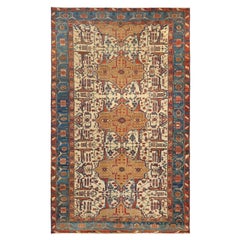 Colección Alriz: Serapi Medallón Repetido Azul y Blanco