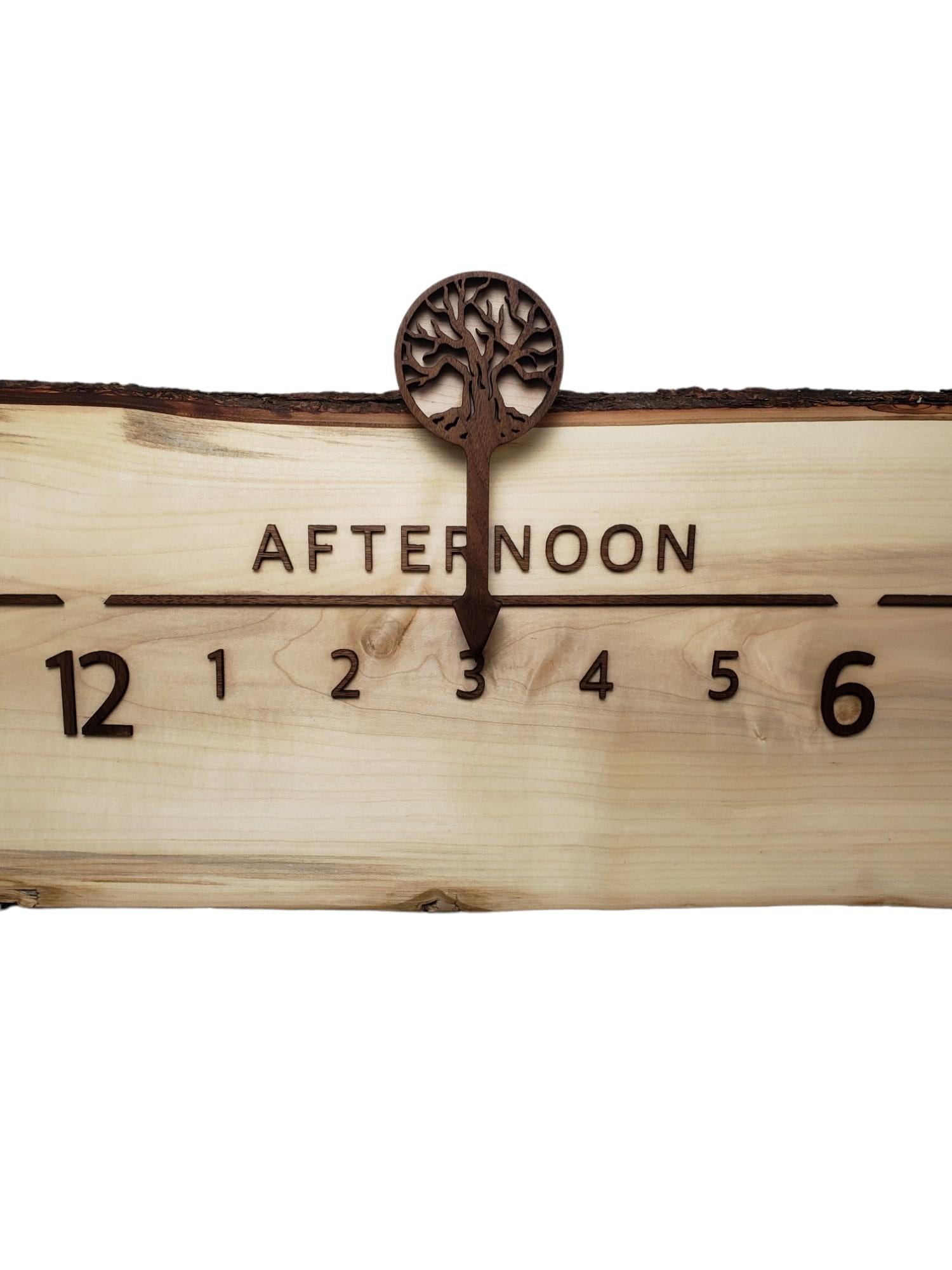 Hand-Crafted Alruba: 5-foot Maple and Walnut Linear Clock 