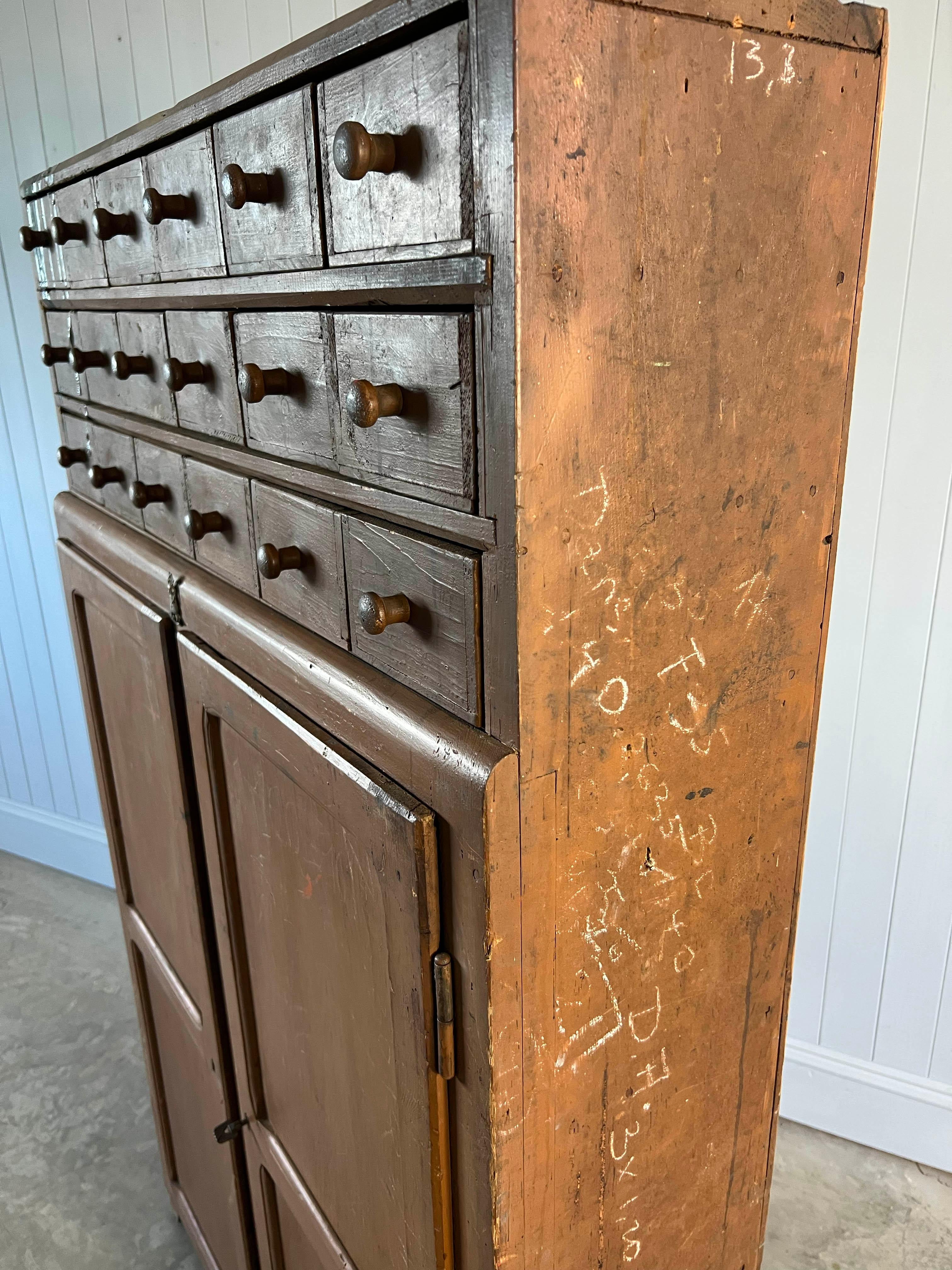 Alsace Industrial Cupboard with Drawers For Sale 3