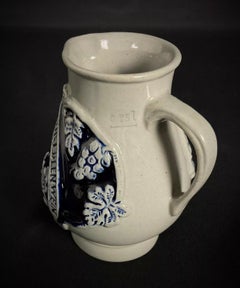 Alsace Stoneware Mini Pitcher – "Aus Kuhlem Stein Trink Edlen Wein" - 2Y420