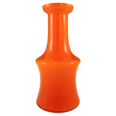 Alsterfors #AV281/20 Swedish Orange Opal Cased Glass Vase
