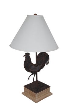 Country Farmhouse Rooster Weathervane Lamp