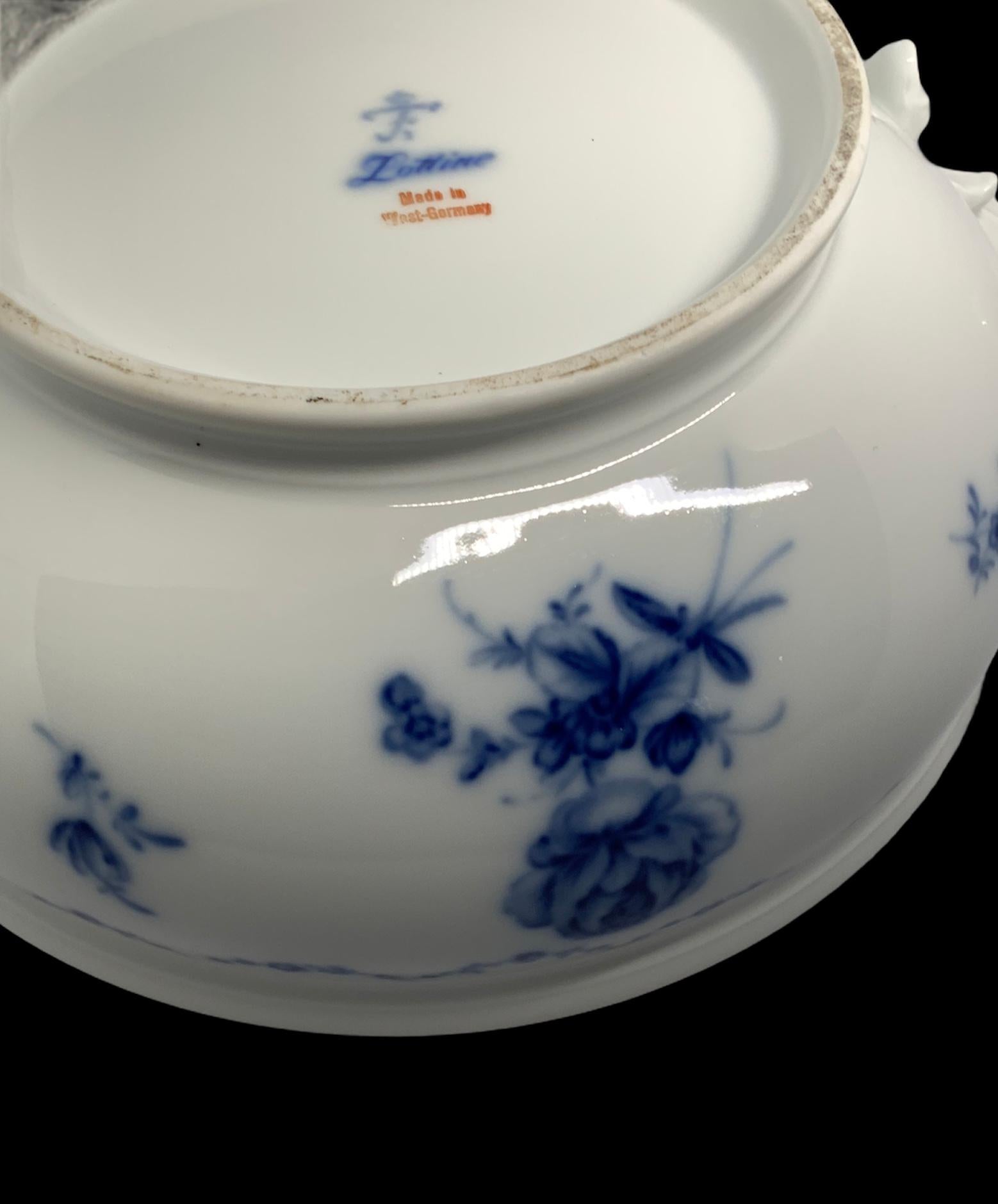 Soupière ronde Lottine en porcelaine Alt Furstenberg Porcelain en vente 8