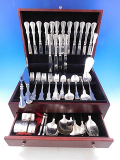 Alt Kopenhagen by Robbe & Berking 800 Set di posate in argento per 8 persone Servizio 87 pezzi