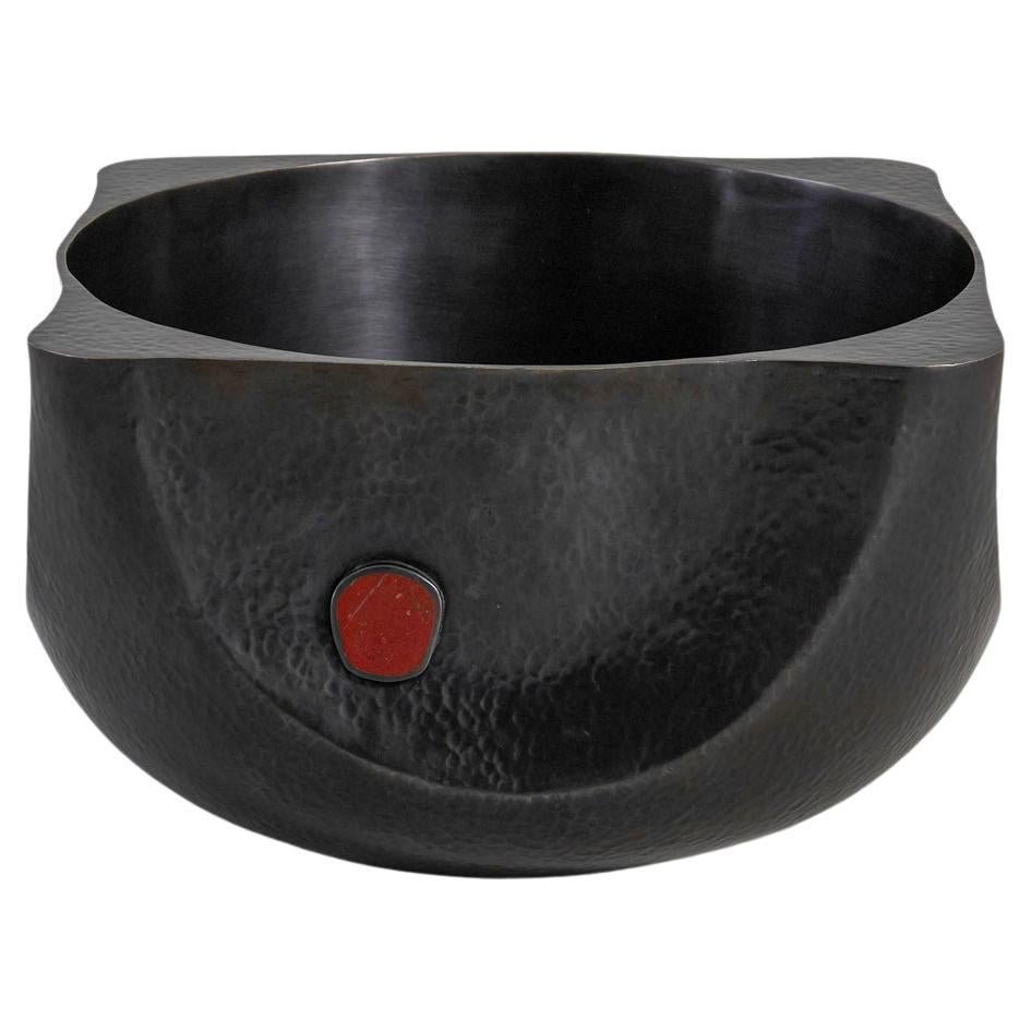 Alta Champagne Bucket in Brass with Semi Precious, Viya by Vikram Goyal For Sale