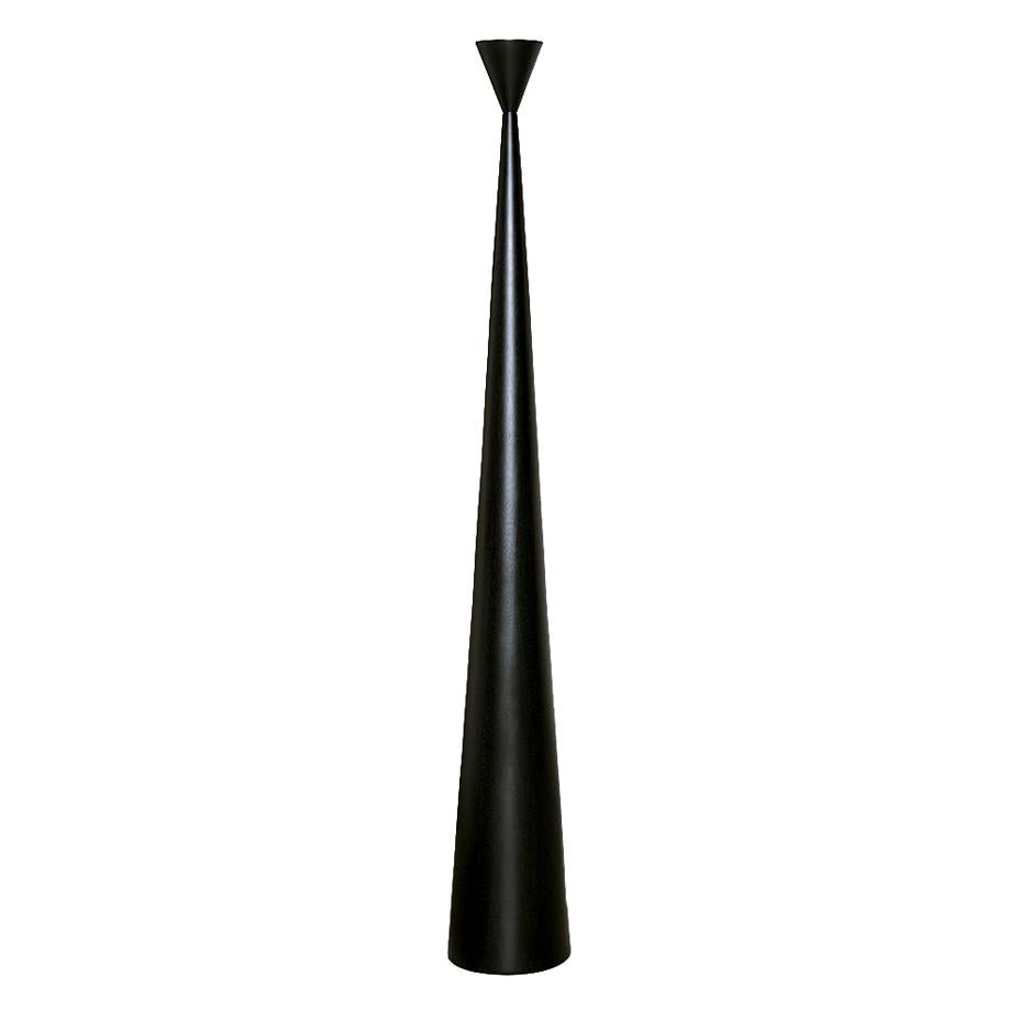 Alta Lamp, by Rain, Contemporary Floor Lamp, Solid Ebonized Wood For Sale