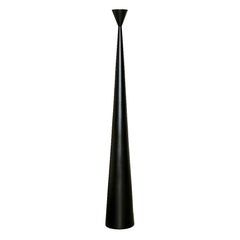 Alta Lamp, by Rain, Contemporary Floor Lamp, Solid Ebonized Wood