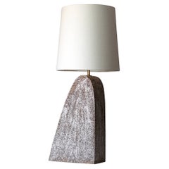 Alta Lamp -Contemporary Handmade Ceramic table desk lighting, Matte White