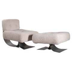 Alta Lounge Chair and Ottoman by Oscar Niemeyer