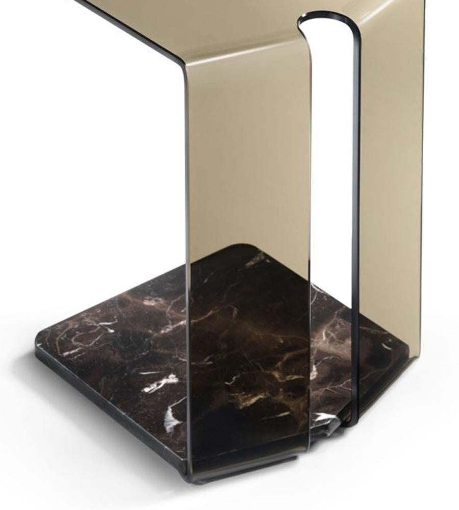 Bronzed Alta Side Table For Sale