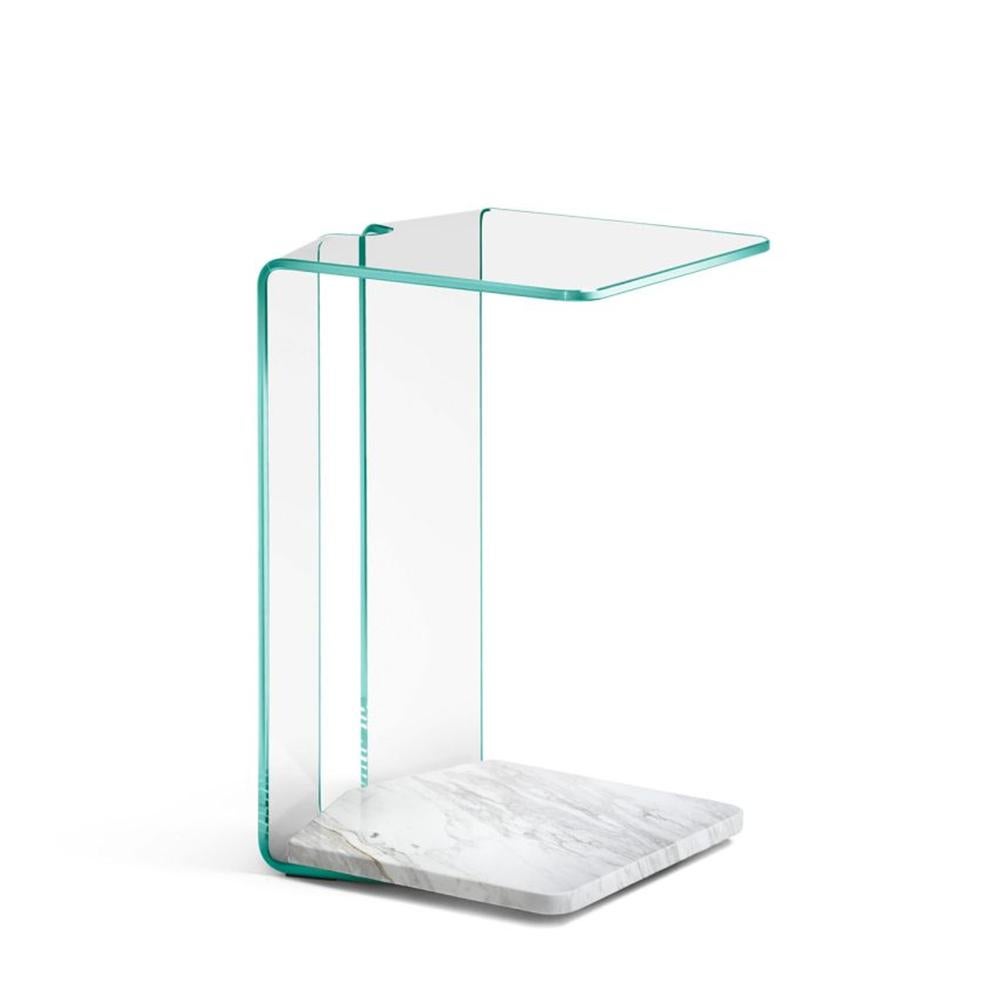 Glass Alta Side Table For Sale