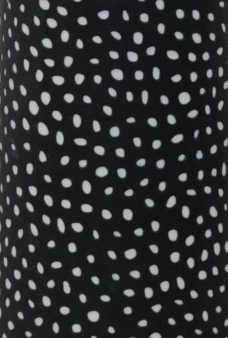 Jarrón ALTA, jarrón contemporáneo de porcelana hecha a mano en blanco y negro Italiano en venta