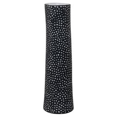 ALTA vase, handmade porcelain contemporary black and white vase