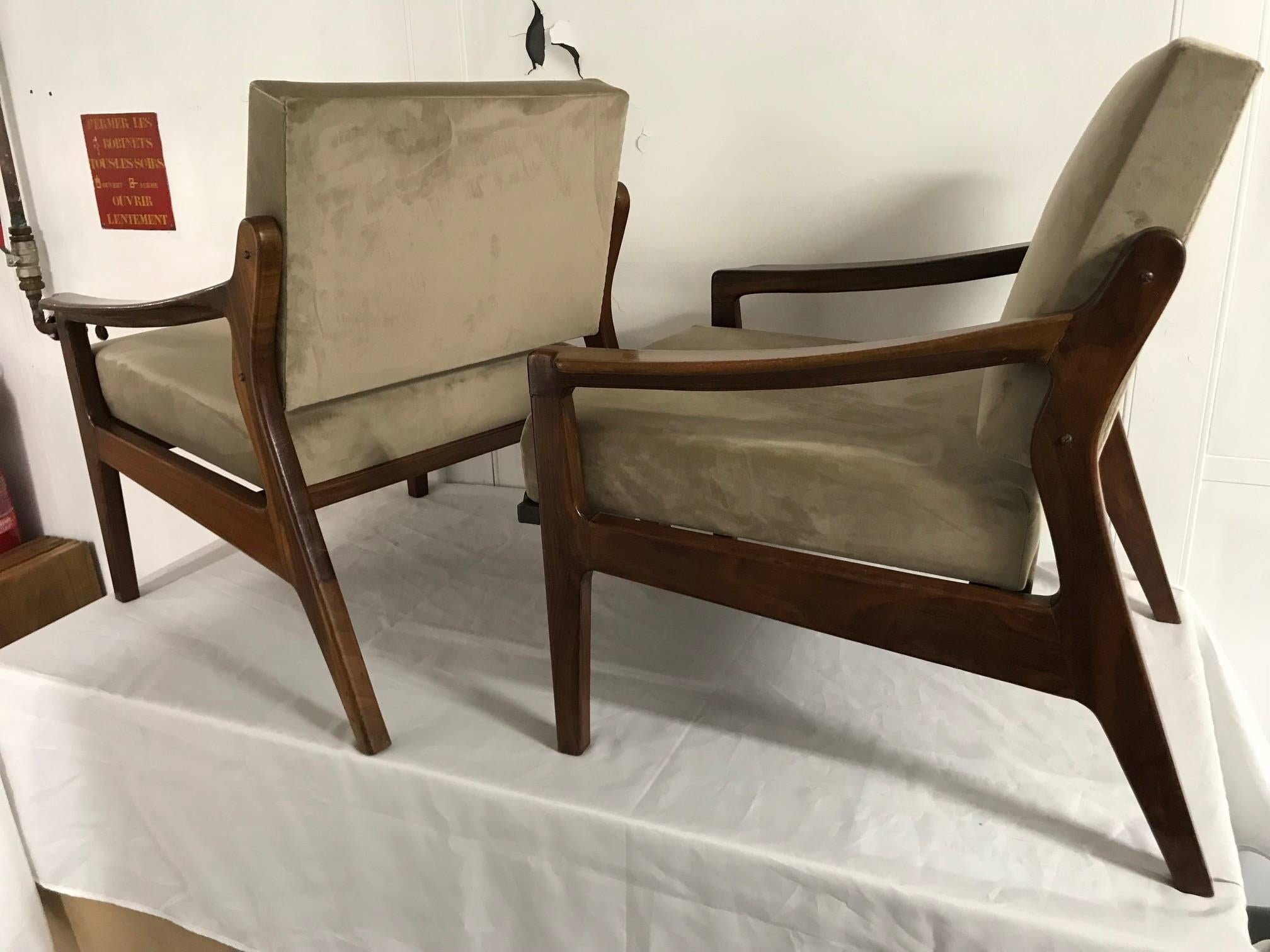 Altamira Armchairs, Portugal, 1960s In Good Condition For Sale In Paris, FR