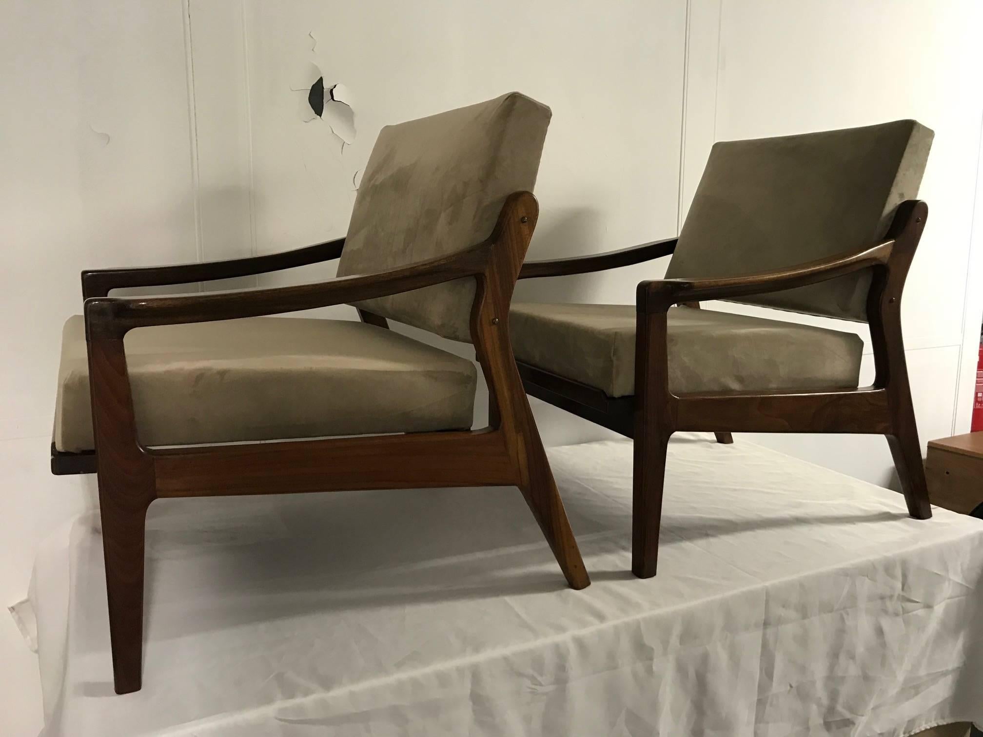 Mid-20th Century Altamira Armchairs, Portugal, 1960s For Sale