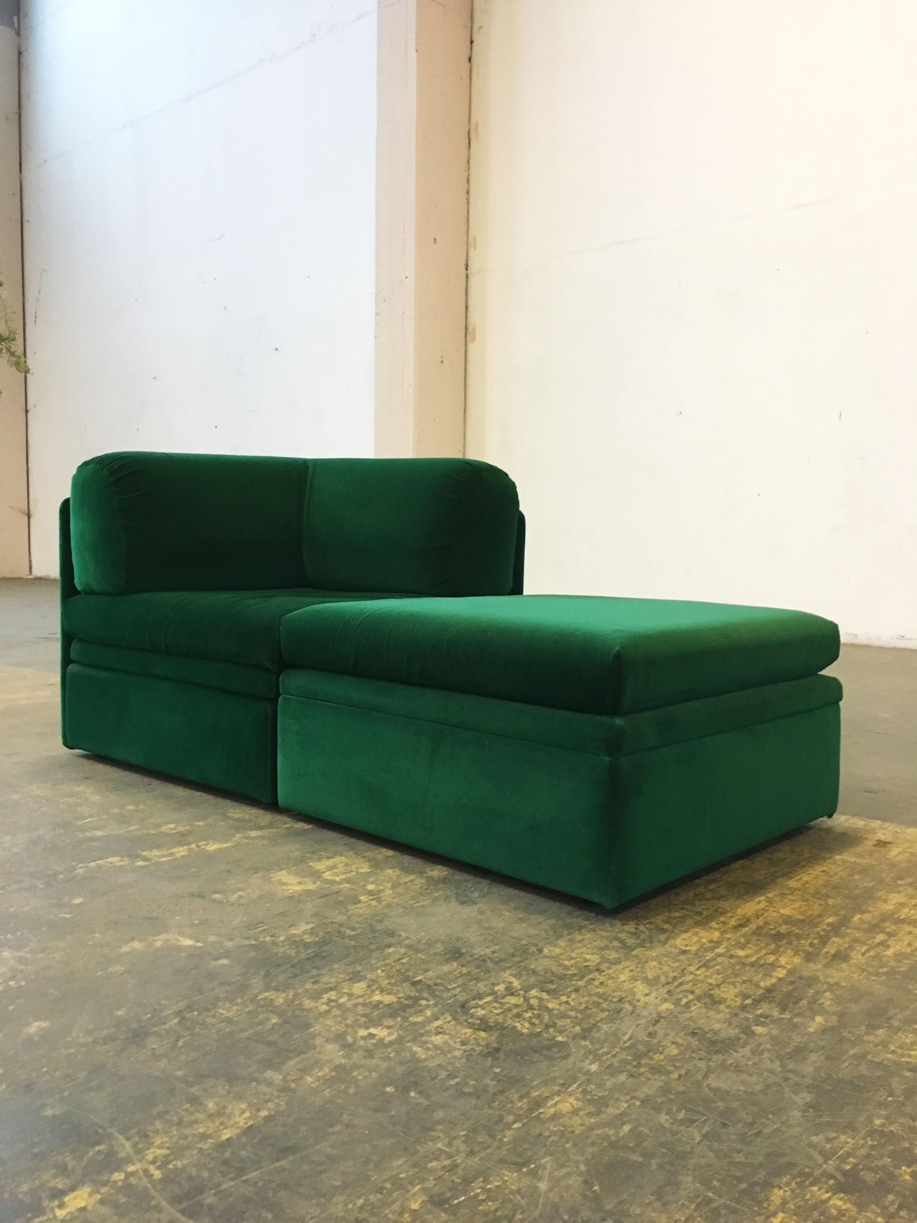 Altana S.P.A Divani und Poltrone Tagesbett / Zweiteiliges Sofa, Italien, 1970er Jahre im Angebot 3