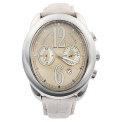 Altanus Flores Chrono Steel Beige Dial Quartz Ladies Watch 7825-WIBG