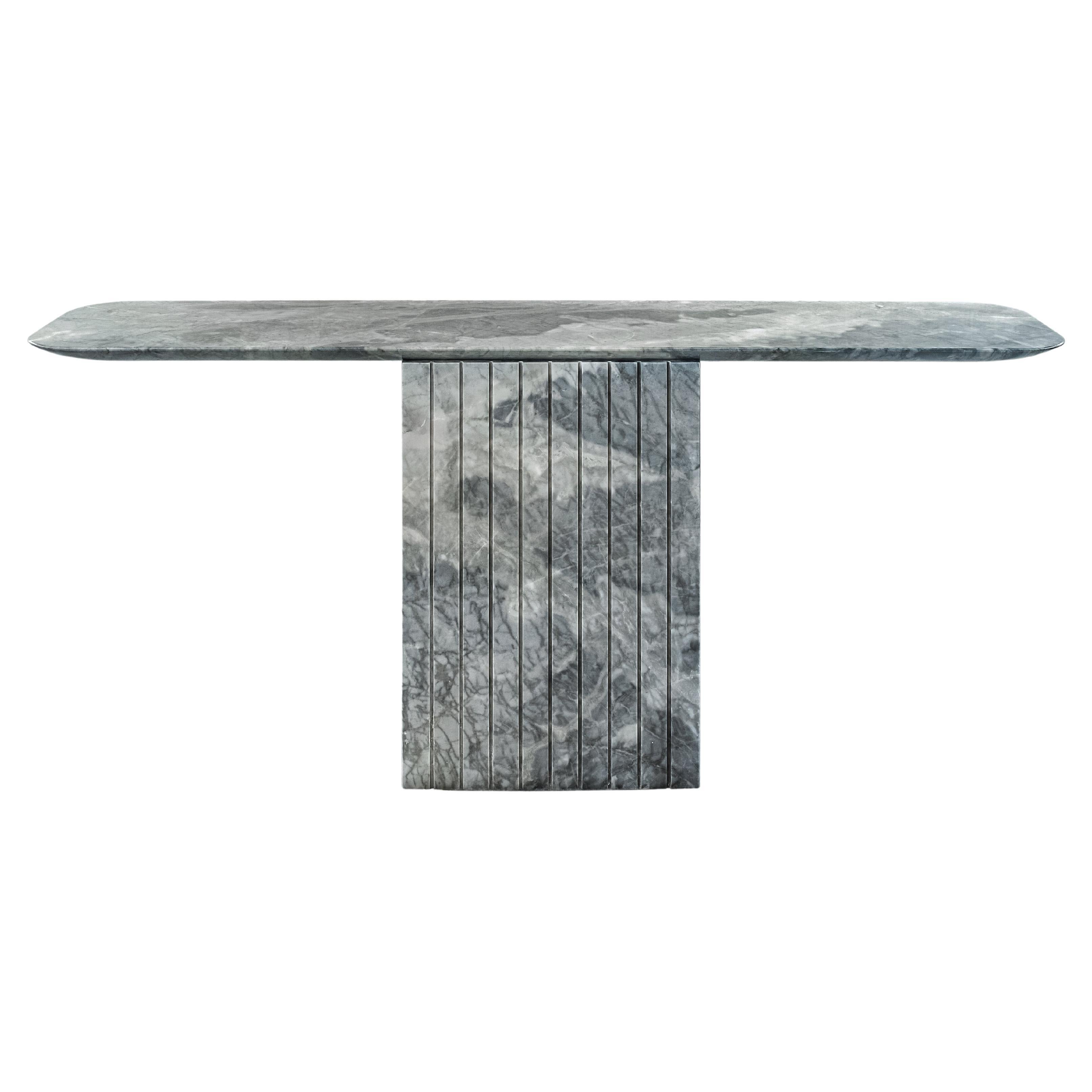 Altar Monolithic Console in Premium Marble For Sale