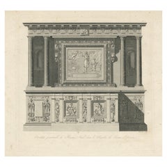 Altar of the Chapel at Château d’Écouen – Engraving by Baltard, c.1800