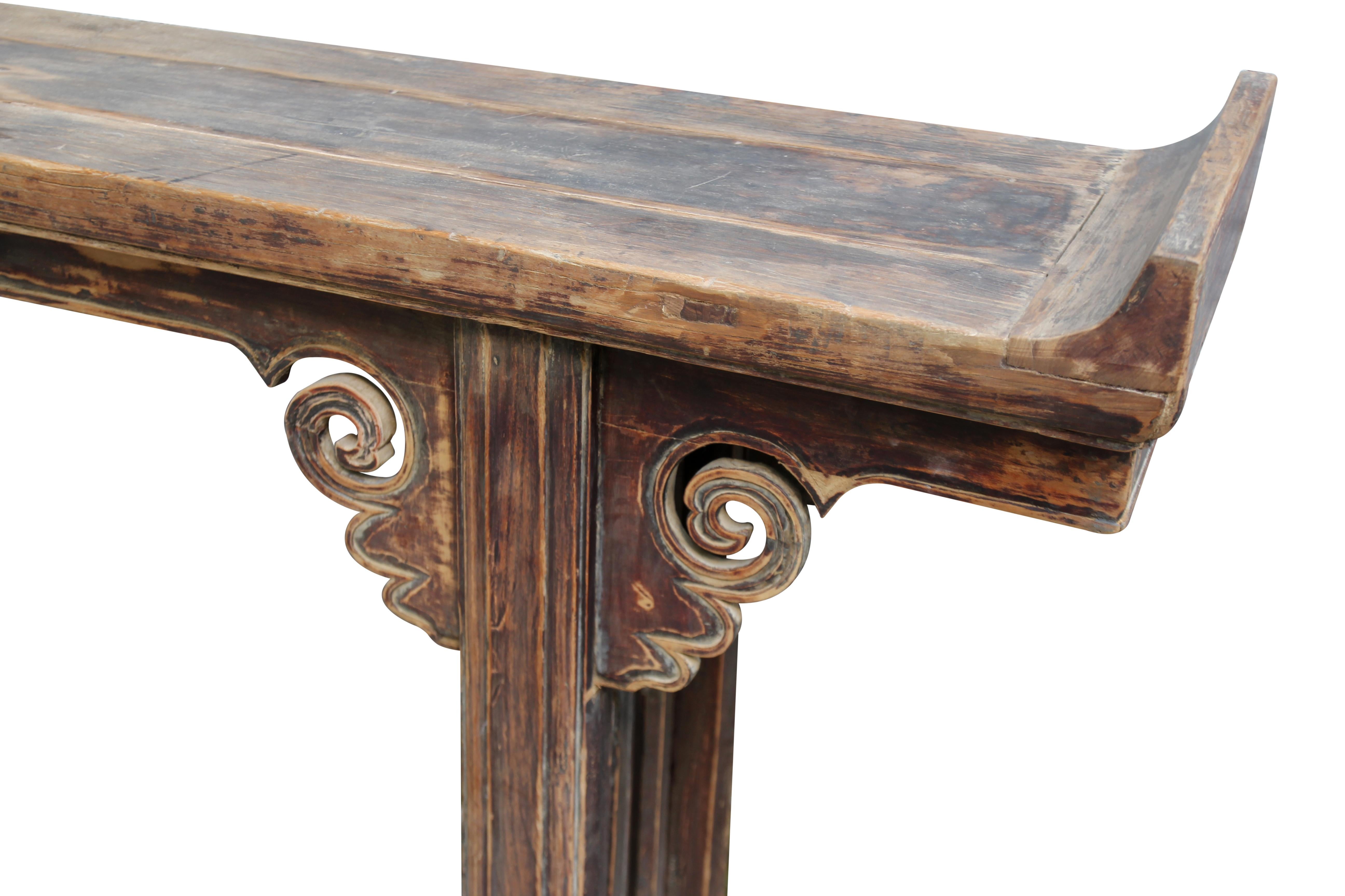 Mid-20th Century Altar Table with Cloud Spandrels For Sale