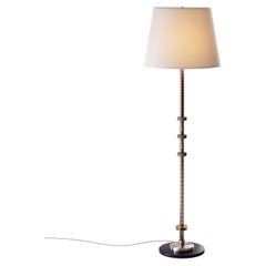 Lampada da terra Alte in ottone massiccio, bronzo e tessuto di Studio A di Marine Breynaert