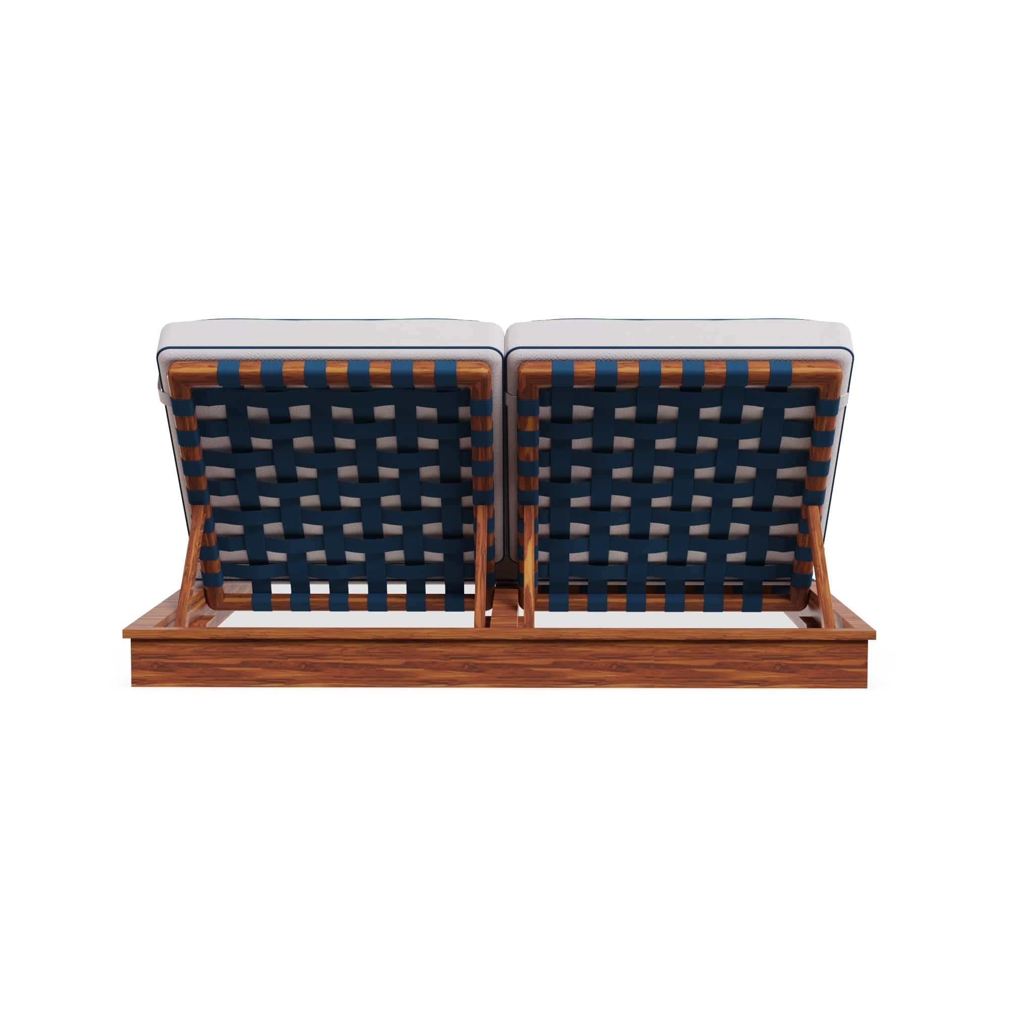 Lettino Altea Doppio per Esterni con Schienale in Corde Intrecciate In condizioni Nuovo in vendita a Carvalhosa, PT