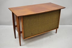 Altec 831A Capistrano Speaker System Mid-Century Modern Walnut Console Case