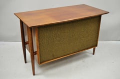 Altec 831A Capistrano Speaker System Mid-Century Modern Walnut Console Case