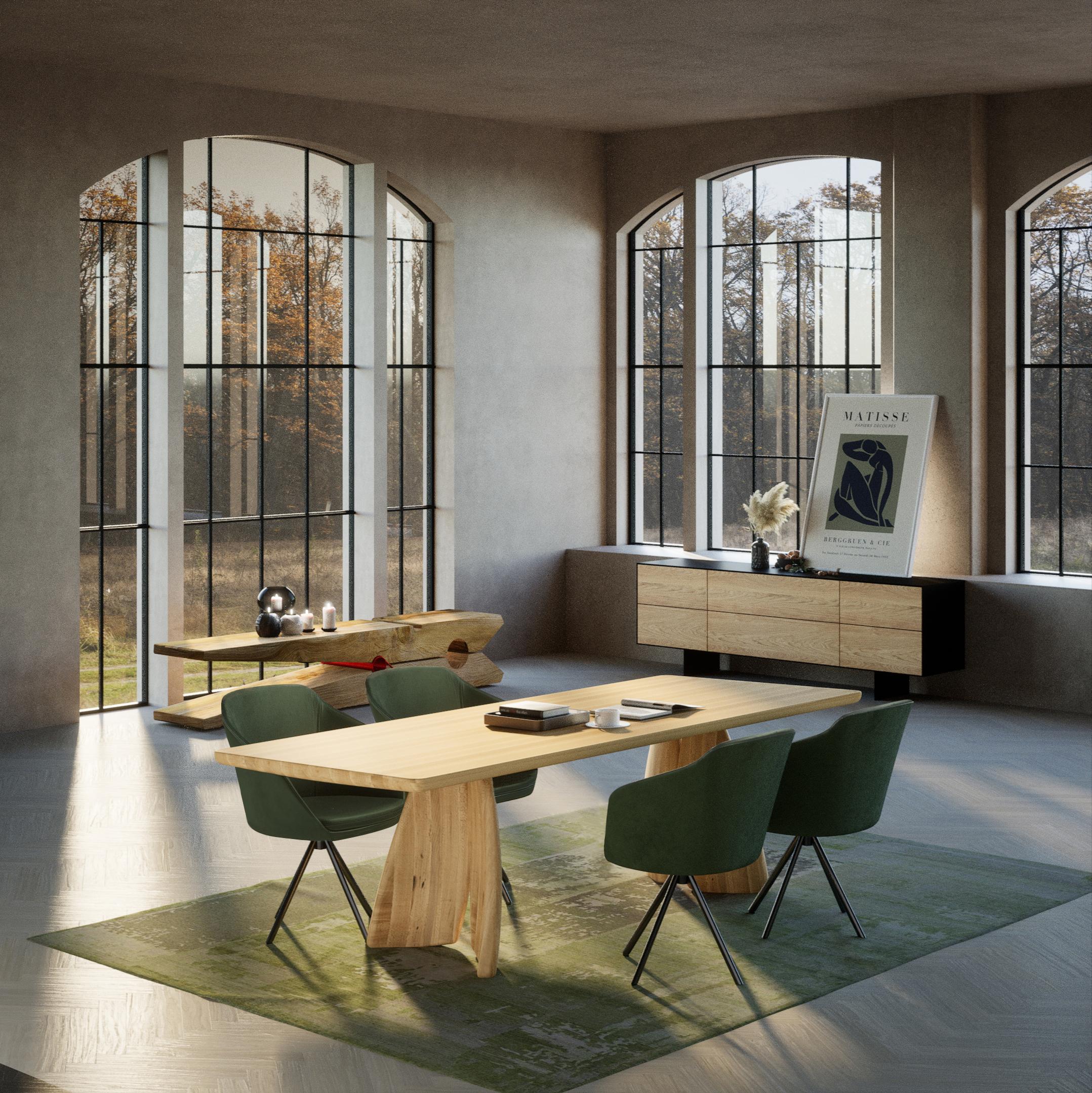 XXIe siècle et contemporain Table de salle à manger Alter Ego, conçue par Ilenia Viscardi, fabriquée en Italie en vente
