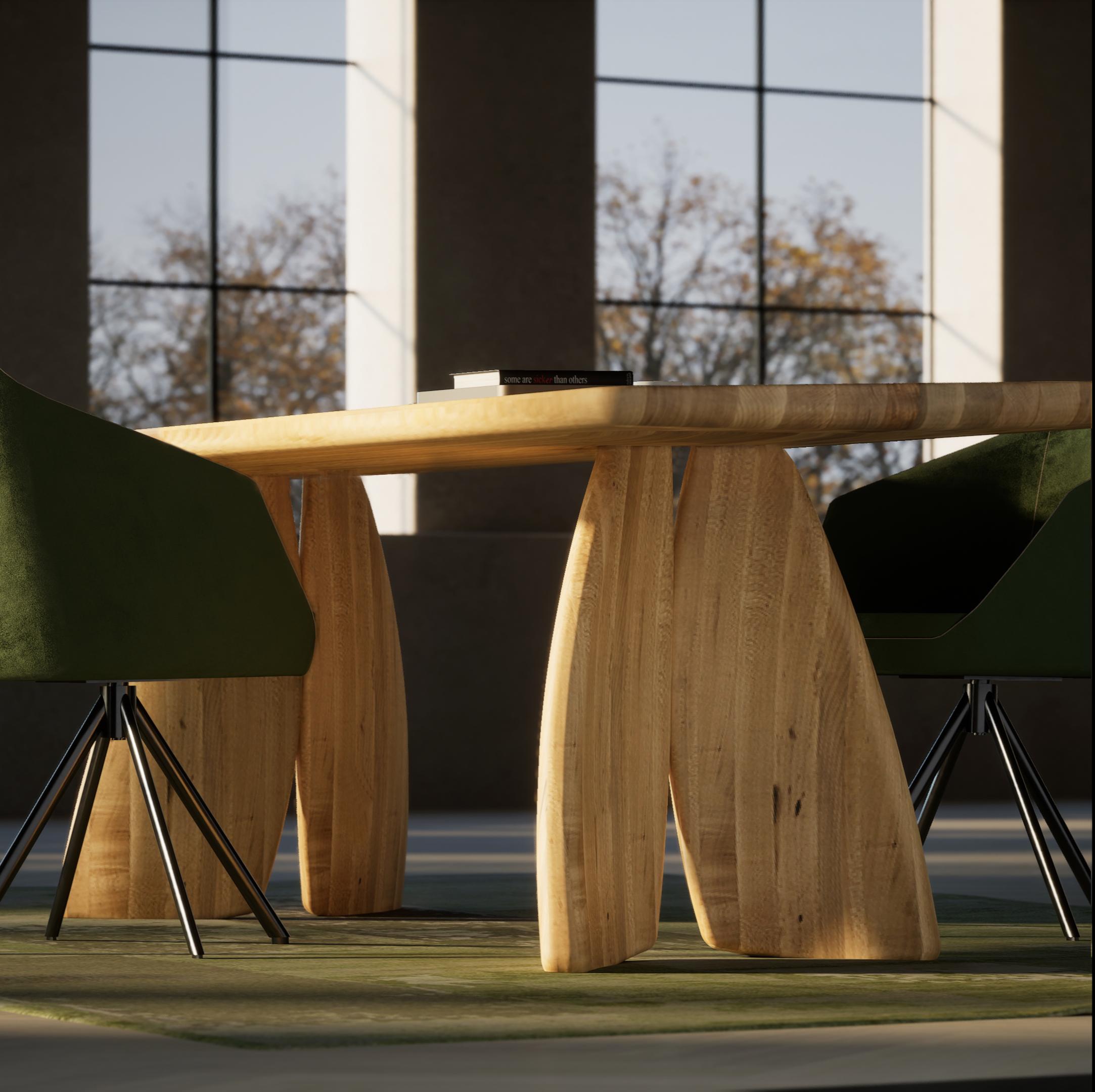 Bois Table de salle à manger Alter Ego, conçue par Ilenia Viscardi, fabriquée en Italie en vente
