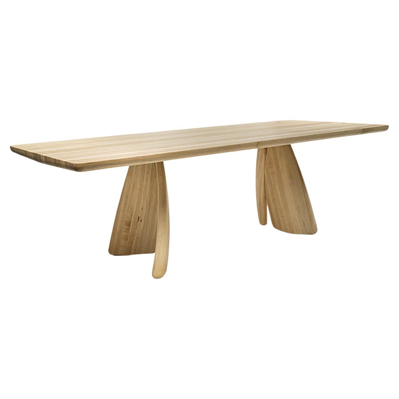 Alter Ego Solid Wood Dining Table, Designed by Ilenia Viscardi, Made in Italy 