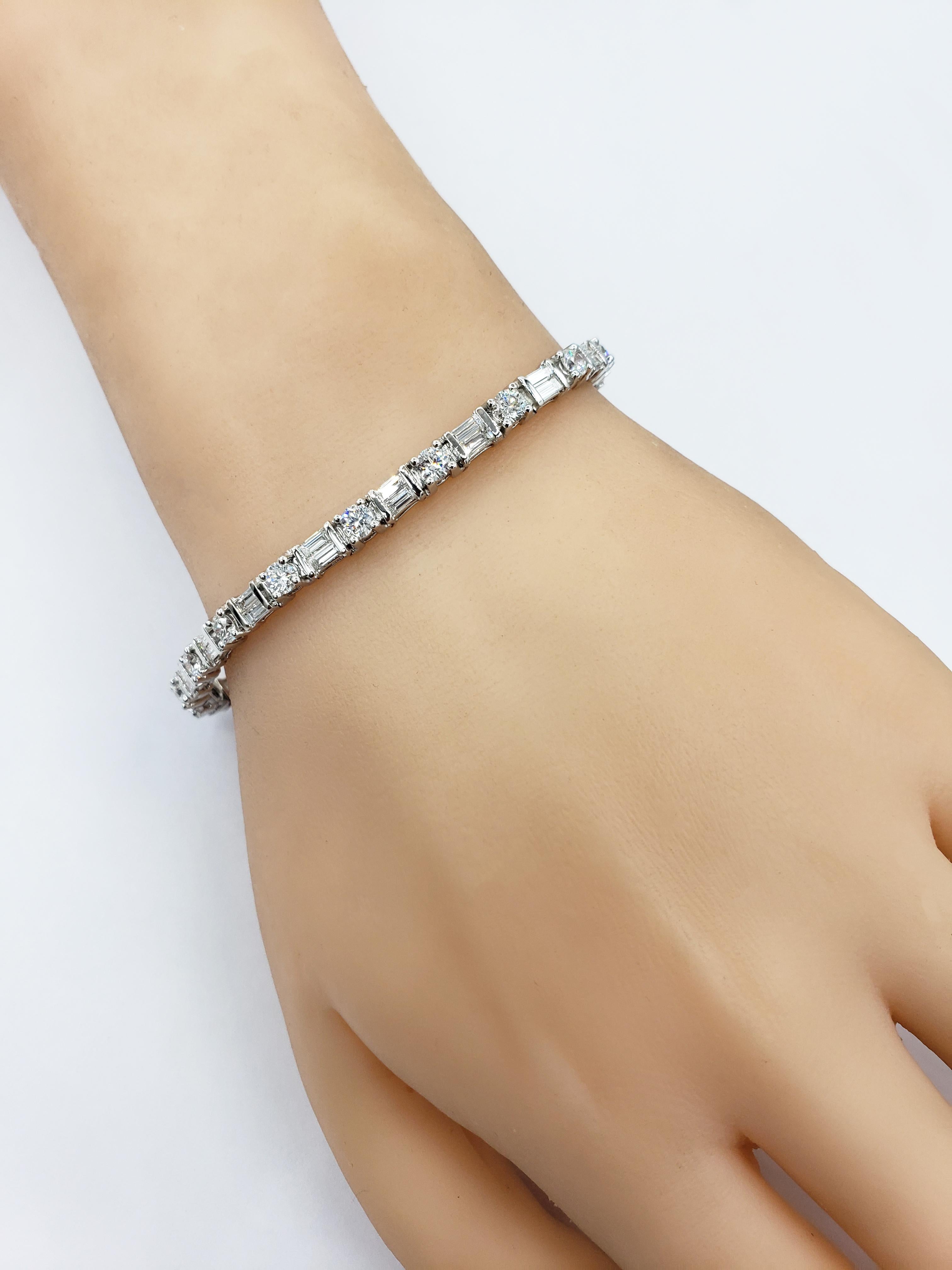 baguette diamond bracelet