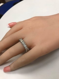 Alternating Ruby and Diamond Eternity Band