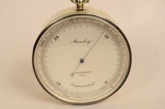 Compensated brass barometric altimeter signed Stanley London from the early 1900s